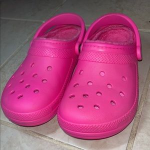 Fur lined crocs